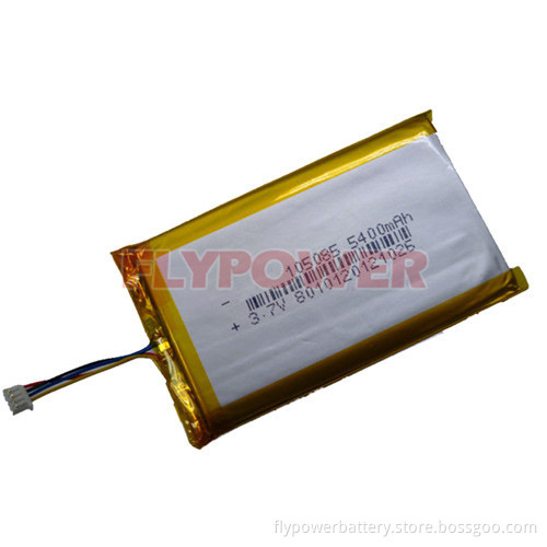 Lithium Polymer Battery Pack 3.7V 5400mAh (1S1P of FLP-105085)